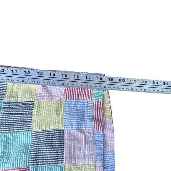 Polo Ralph Lauren Prospect Short Mens 34 Multicolor Striped Seersucker Patchwork - Picture 7 of 8